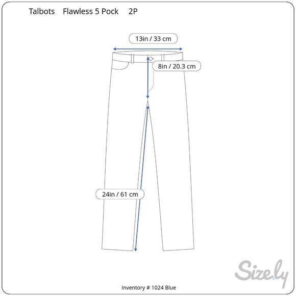 Talbots Womans  2P Blue Flawless 5 Pocket Blue Denim Jeans - Picture 3 of 8